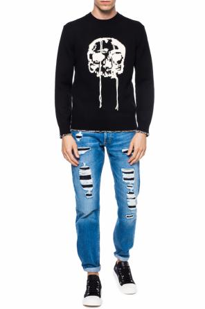 Embroidered skull sweater, zdjęcie 2 Embroidered skull sweater od Alexander McQueen